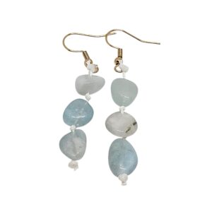 Aquamarin Edelstein Ohrring – elegant & natürlich