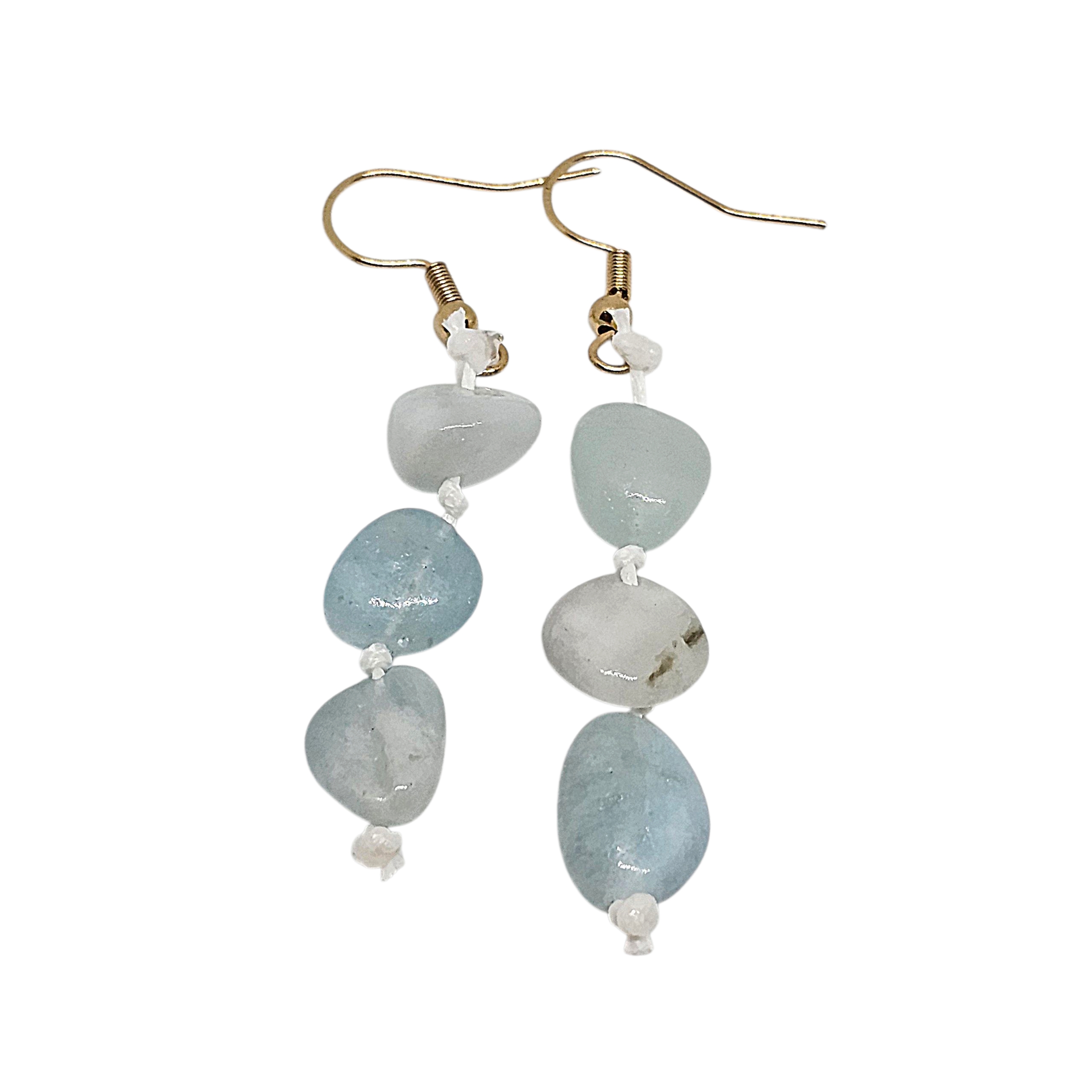 Aquamarin Edelstein Ohrring – elegant & natürlich