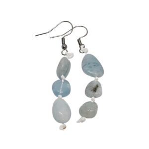 Aquamarin Edelstein Ohrring – elegant & natürlich