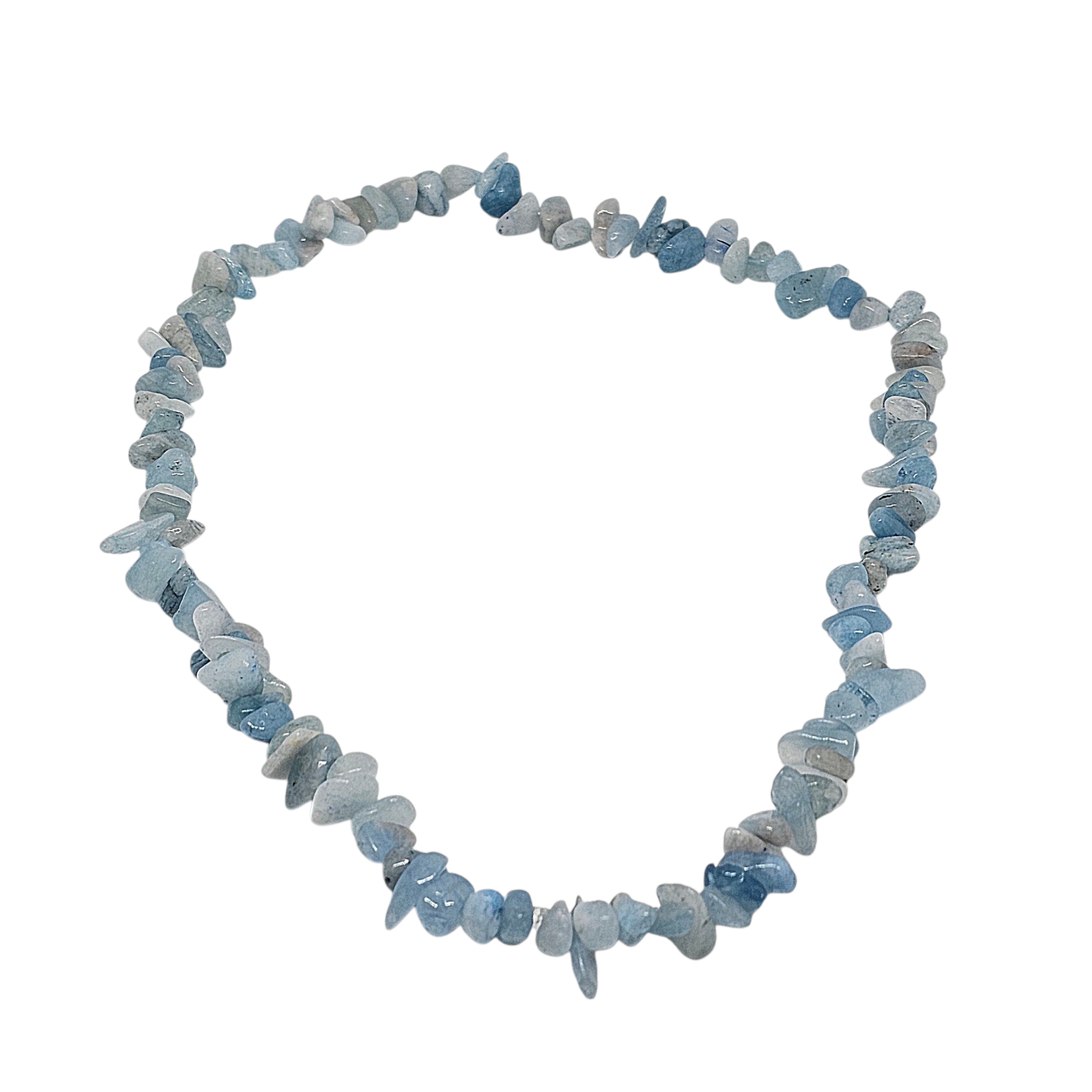 Aquamarin Edelsteinhalskette