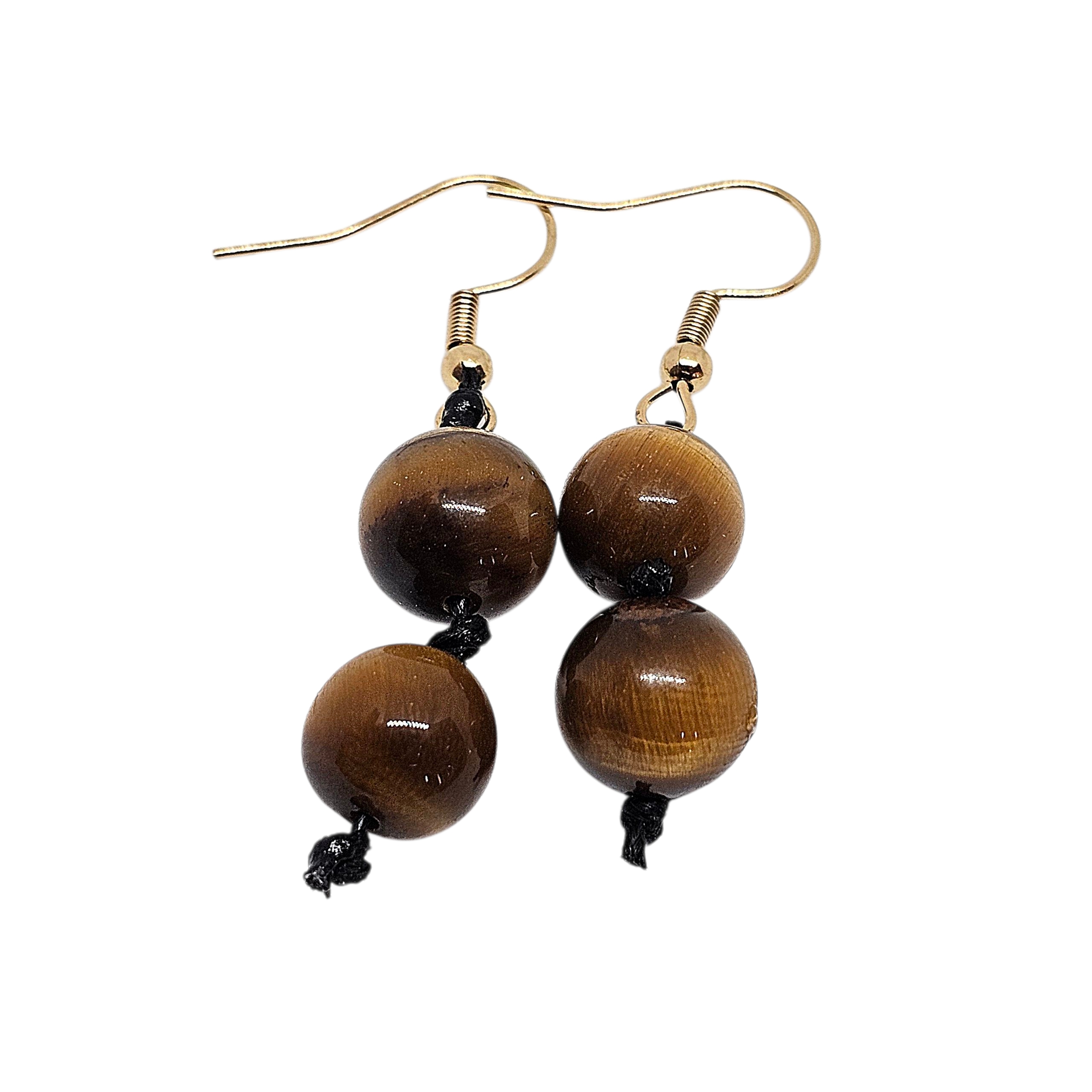 Tigerauge Edelsteinohrring