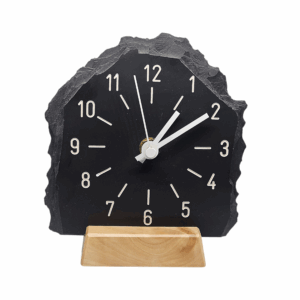 Schweizer Schiefer Dekorationsstein Uhr