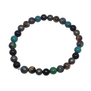 Energetischer Begleiter bei Verstopfung Edelsteinarmband