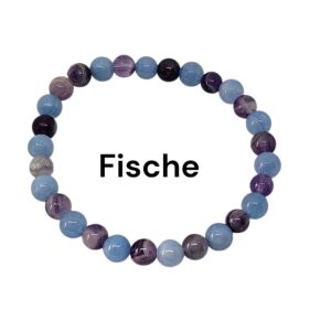 Fische Edelsteinarmband