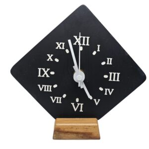 Schweizer Schiefer Dekorationsstein Uhr